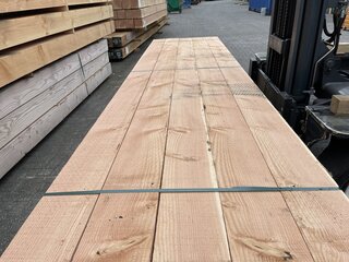 Ca. 14x Douglas balken fijnbezaagd , 150x150mm, lengte 400cm